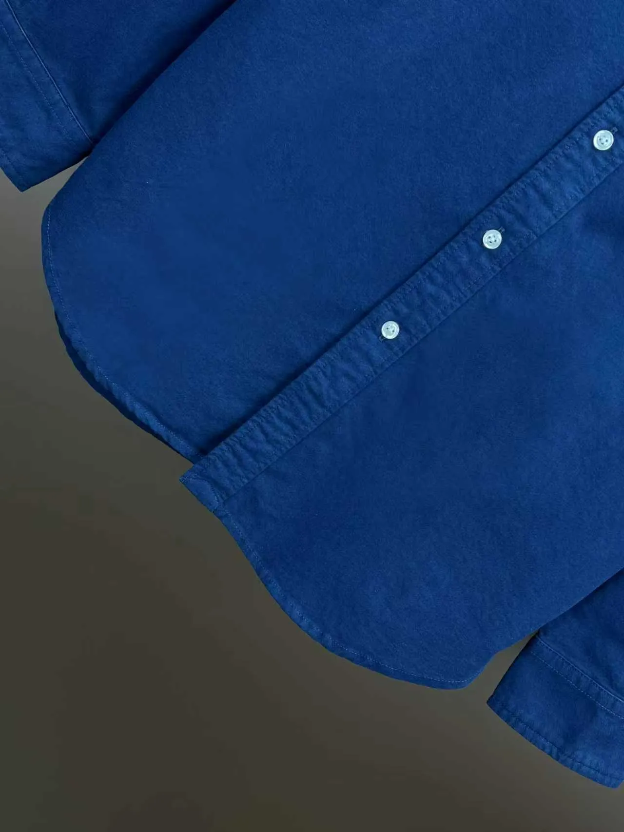 P360 Polo 25ss new solid color logo embroidered buttoned long-sleeved shirt men's high version code number: XS.S.M.L.XL.